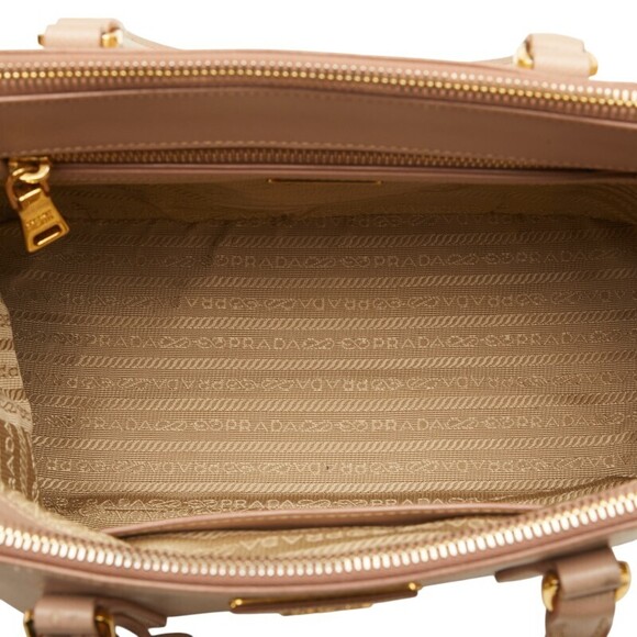Prada Handbag Saffiano Galleria Leather Beige - Picture 10 of 10